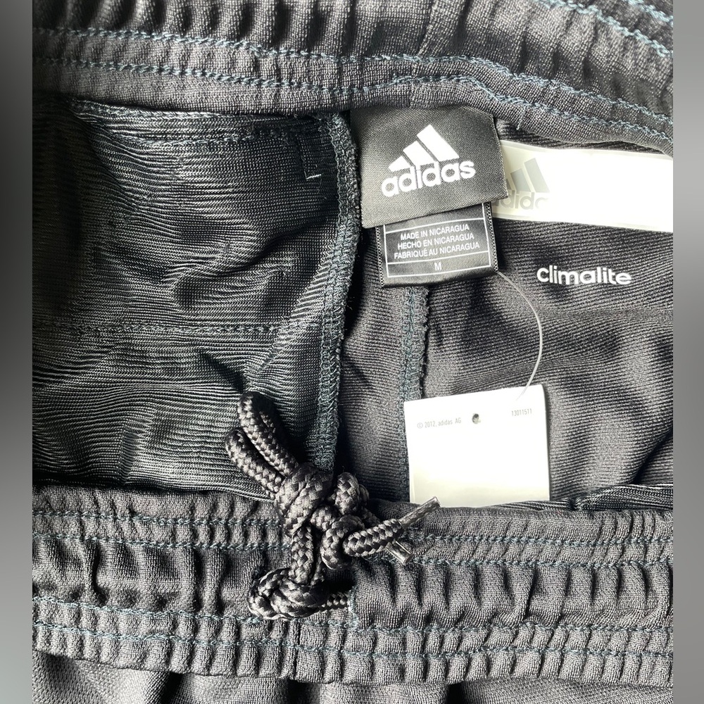 Adidas Climalite Black Shorts with White Accents - Picture 4 of 4